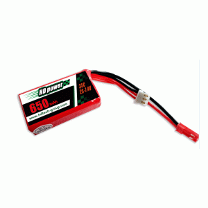 HD POWER 650mAh 35C 2S 7,4V lipo akkumulátor