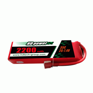 HD POWER 2200mAh 35C 2S 7,4 V lipo akkumulátor